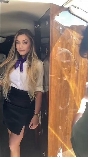 This is the best flight attendant in the world