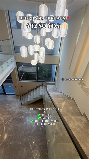 Lavish Builder-floors Gurgaon on Instagram: "🔥 Ultra Luxury Builder Floor in DLF – 402 Sq. Yards | 4 BHK | Triplex & Simplex Options and With Full Terrace Option 🔥 Introducing a Brand New Premium Builder Floor in one of the most prime locations of DLF (Gurgaon). Designed for elite living with top-class construction quality, modern architecture & spacious layouts. 🏡 Configuration Available • 4 BHK Luxury Builder Floors • Triplex Units Available (Basement + Ground + First) • Simplex Floors (2nd