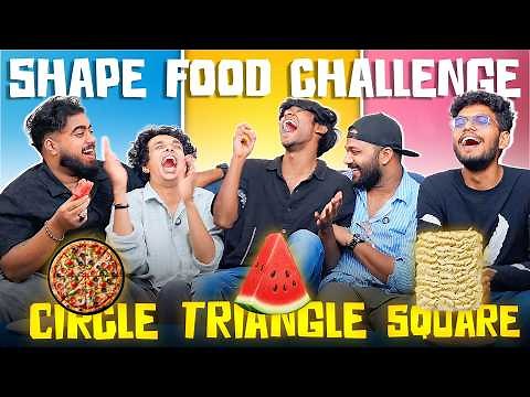 SHAPE FOOD CHALLENGE 🤣🤣