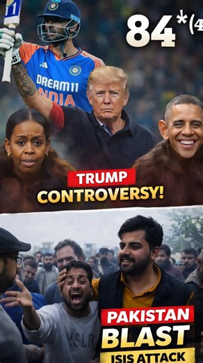 socialflash-s1 on Instagram: "Aaj ki 3 badi khabrein: India vs USA match me Surya Kumar Yadav ki 84 runs ki match-winning inning, Donald Trump ke controversial video par social media me debate, aur Pakistan ki masjid blast ki badi khabar. Puri update fast aur simple Hinglish me. #reelindia #viral #cricket #rcb #breakingnews"