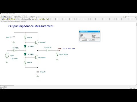 Semiconductor Devices: Measuring Amplifier Output Impedance