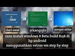 Cara install windows 8 beta build 8158 di android menggunakan vectras vm step by step