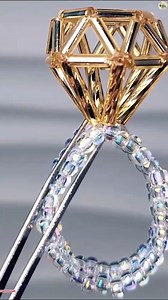 DIY Diamond Ring from Beads 💎💎 | Wedding Decoration Ideas
