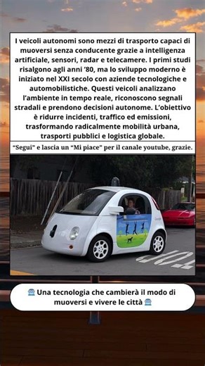🚗 Auto senza conducente: come funziona la guida autonoma