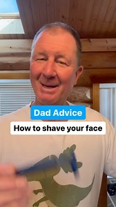 Let’s shave together today. Maybe you can share this in case it reaches someone who needs it. How to shave your face. Love, Dad | Dad Advice From Bo
