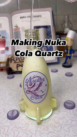 Making the Nuka Cola Quartz from the official Fallout cookbook! The beginning of the video shows making the Nuka Quartz soda syrup and then you mix the syrup with the seltzer water at the end. Very simple ingredients include: Sugar, water, vanilla bean, vanilla extract, heavy cream and seltzer water! Have you made this before and if not would you try it? It’s been a few years since I’ve made all the Nuka Cola versions so stay tuned to see me revisit these recipes and add some new ones too! Stay
