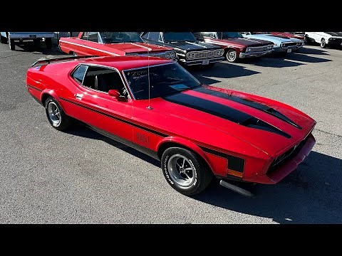 Test Drive 1972 Ford Mustang Mach 1 Fastback SOLD $29,900 Maple Motors #2454