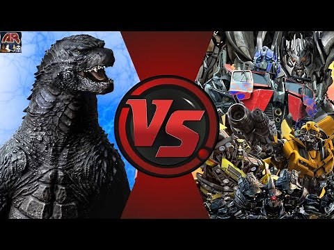 GODZILLA vs TRANSFORMERS! TOTAL WAR! (Godzilla vs Optimus Prime 3) Cartoon Fight Club Episode 126