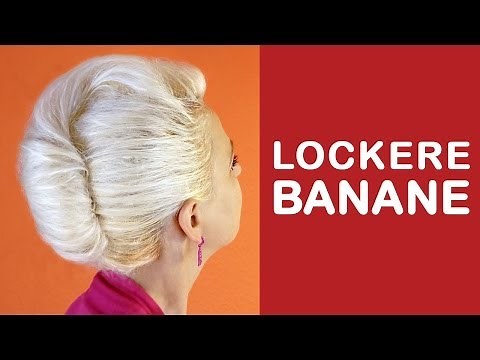 Einfache Alltag Hochsteckfrisur Banane für mittellange und lange Haare