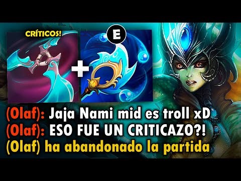 Nami but each basic takes away 80% of life with this crit build