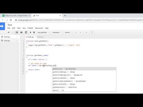 SheetSpam#18. Get Sheet by name with function in Google Script