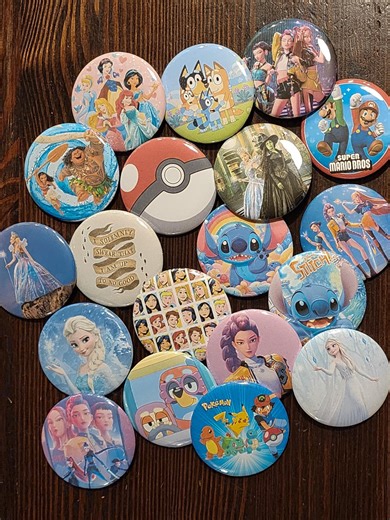 Set of 3 Custom-made Buttons | Magical Buttons | Wizard Buttons | Princess Buttons | Great Gift - Etsy