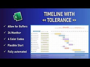 Excel Tutorial Build a Monthly Project, Task or Activity Timeline & Project Management in Gantt