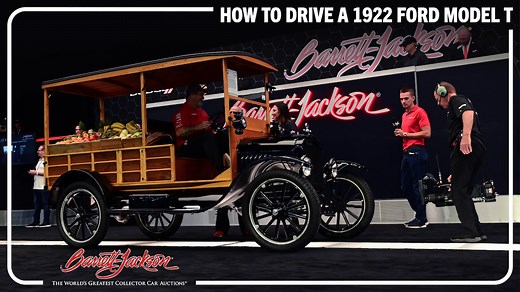 It isn't often you see something like this 1922 Ford Motor Company Model T Depot Hack! Here's a look into how the pedals work on this unique collector car. Watch more: https://bit.ly/BJAC-YouTube | Barrett-Jackson