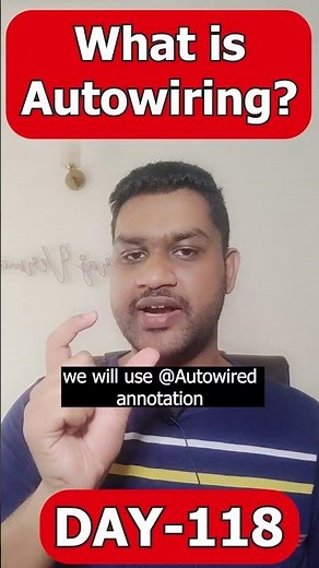 What is Autowiring in Spring? #java #interview #interviewtips #springboot