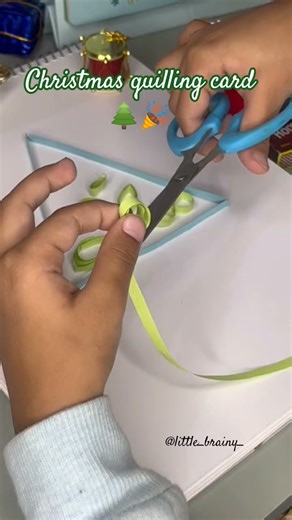christmas quilling card🌲🎉#christnas#diy #christmascard #reels #artandcraft