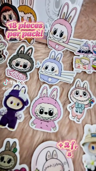 Cuteness Overload: Labubu Sticker Pack Collection