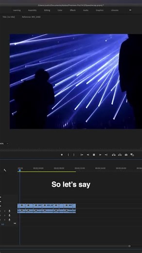 Speed Up Recap Sequence Effect in Adobe Premiere Pro