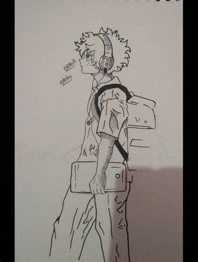 Drawing Izuku midoriya fan art #drawing #animeeart #shorts#fan art #mha