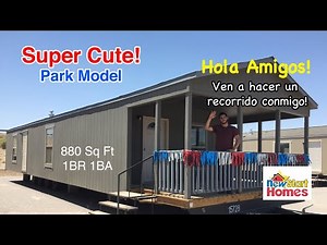 Super Cute "Park Model" Mobile Home Tour!