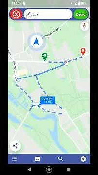 Magic Earth navigate a gpx track.