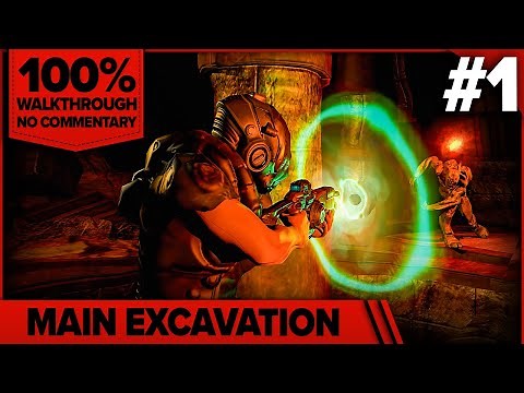 Doom 3: Resurrection of Evil 100% Cinematic Walkthrough (Hard, No Damage) 01 MAIN EXCAVATION