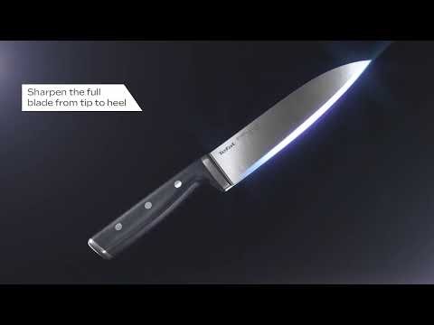 EverSharp nož 16,5cm + blok z vgrajenim brusilnikom K297S244 | TEFAL