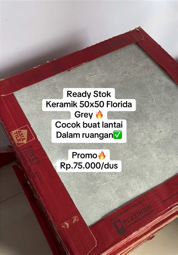 Ready Stock Keramik 50x50 Florida Grey for Your Home