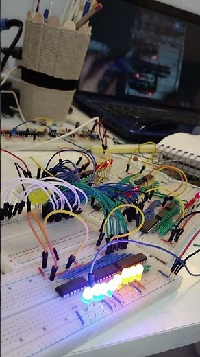 A Quick Look at My 8-Bit Computer Build #Shorts