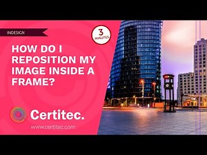 How do I reposition my image inside a frame in InDesign?