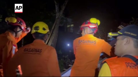 Fatalities in landslide on Indonesia's Java island as rescuers search for people still missing