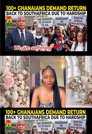 NEWS ALERT‼️ 100 GHANAIANS🇬🇭DEMAND RETURN BACK TO SOUTHAFRICA DUE TO HARDSHIP