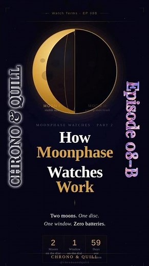 How Do Moonphase Watches Actually Work? (Finally Explained) #horology #watchesandwonders #moonphase