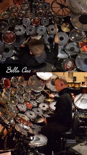3.7K views · 63 reactions | Bella Ciao  This lyrically, and melodically beautiful Italian folk song became an anthem for the antifascist movement during the German occupation of WWII; a little history I thought was interesting. #bellaciao #drumset #folksong #drumming #drums | Big Bang Drums | Facebook
