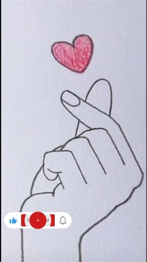Easy love hand drawing #love #art #cute #drawing