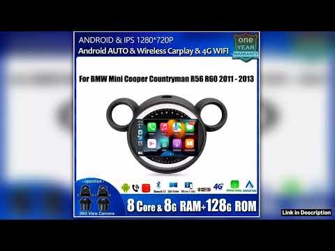 For BMW Mini Cooper Countryman R56 R60 2011 2013 Android Auto Carplay GPS Navigation Stereo Multime