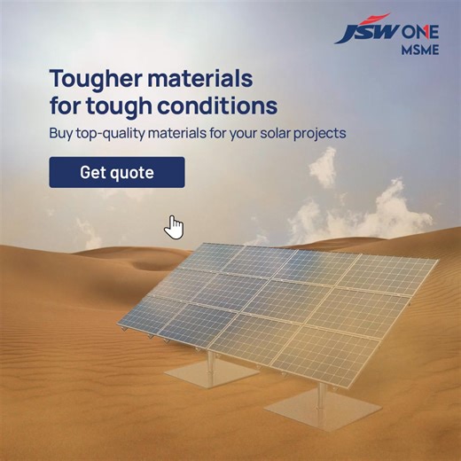 Buying steel online is now easier with JSW One MSME ⚙️ Easy online registration ⚙️ Customisable options ⚙️ On-time delivery Request for quote! | JSW One MSME