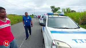 Police and residents are at a crime scene along Factory road Chaguanas following the discovery of two bodies found. Video by Lincoln Holder | Trinidad and Tobago Newsday