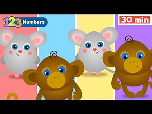 Learn Numbers With Funny Animals for Toddlers | Early Learning Videos for Baby Brain Development