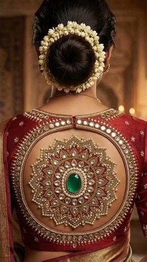 Beautiful Designer Blouse Back Neck Patterns | Latest Saree #blouse #blousepiece #weddingblouse