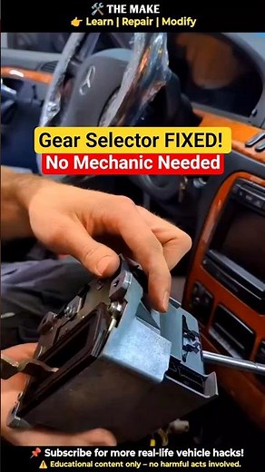 "Broken Gear Selector? Here's How to Fix It Fast Like a Pro!"#automobile #diy