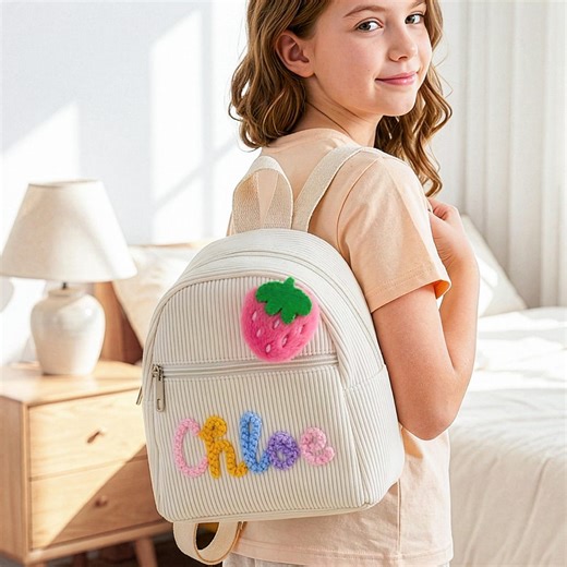 Custom Kids Backpack: Personalized Name School Bag, Daycare & Preschool Backpack for Boys / Girls - Etsy