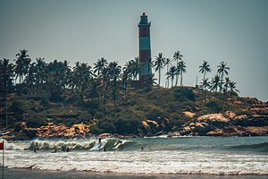 Kovalam Beach: surfing in India's most consistent wave