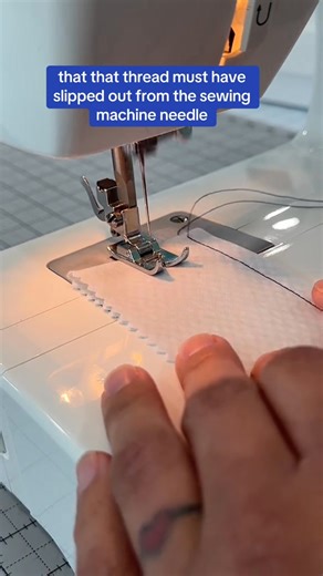 🪡 Beginner sewists, this one’s for you! ✨ Ever had your thread slip right out of the needle when starting a seam? 🫠It’s such a common mistake (on mechanical sewing machines)—but so easy to fix! ❤️ If you’re a complete beginner who wants to learn how to sew for real comment use the link in my bio for info on my “Sewing Made Simple: Clueless to Confident in 30 Days” course. 💖 💜 If you’ve been struggling with this issue and just had a lightbulb💡 moment watching this video then follow me! I can