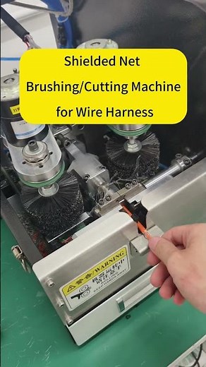 Shielded Net Brushing/Cutting Machine for Wire Harness #shielded #net #Brushing #cutting #machine