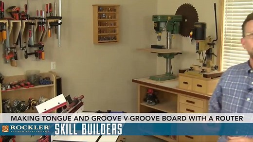 Watch how to make tongue and groove v-groove boards. | Rockler Woodworking and Hardware