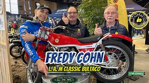 Fredy Cohn c'est un passionné de Trial mais aussi de Bultaco 👍 Avec Guy Tardieu , ils ont présenté une exposition exceptionnelle des plus belles Bultaco !! 40 motos by Lam Classic Bultaco . Fred va nous faire découvrir les mythiques Trials Kit Campeon,Sherpa !! Merci à Fred et Guy 🙏 et au Salon du 2 Roues de Lyon | www.trial-club.com