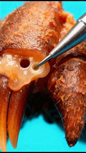 What’s Inside a Spider Fang It’s Not a Tooth 😳🕷️