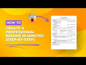 AI Resume Builder Tutorial: Create a Professional Resume in Minutes (Step-by-Step)
