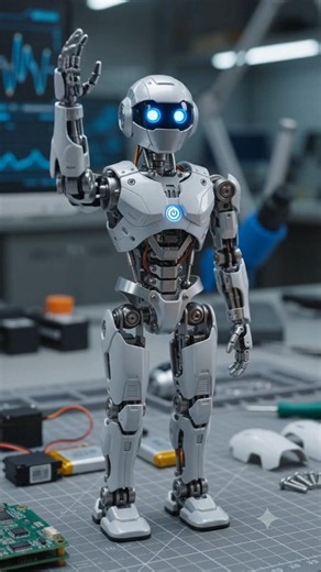 Building a Mini Humanoid Robot From Scratch! 🤖⚙️ | AI Assembly #shorts
